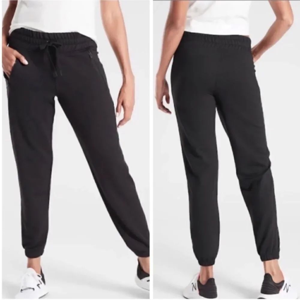Athleta Recover Bounce Back Dark Grey Jogger Sweat Pants Size XS